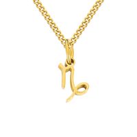 Stainless Steel Simple Style Plating Hollow Out Constellation Pendant Necklace sku image 23