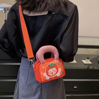 Women's Medium Canvas Cartoon Cute Zipper Handbag main image 5