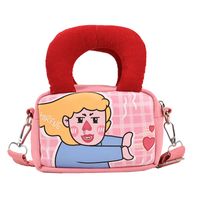 Women's Medium Canvas Cartoon Cute Zipper Handbag main image 3