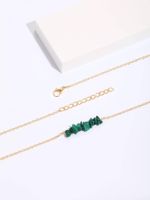 Copper 18K Gold Plated Simple Style Irregular Sun Inlay Natural Stone Pendant Necklace main image 6