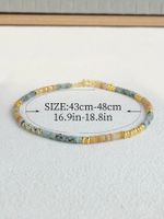 Vacation Modern Style Round Beaded Copper 18K Gold Plated Women's Necklace main image 2