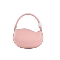 Women's Mini Pu Leather Solid Color Streetwear Oval Zipper Handbag Crossbody Bag sku image 12