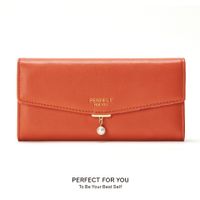 Women's Solid Color Pu Leather Hidden Buckle Wallets sku image 1