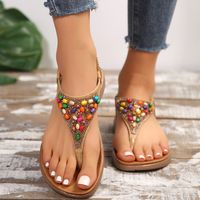 Women's Roman Style Color Block Open Toe Roman Sandals sku image 10