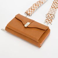 Women's Small Pu Leather Color Block Elegant Flip Cover Square Bag main image 4