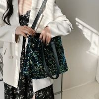 Women's Large Pu Leather Multicolor Elegant Square Zipper Shoulder Bag main image 3