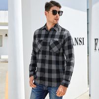 Männer Plaid Schleifen Polo Hemd Herren Bekleidung main image 4