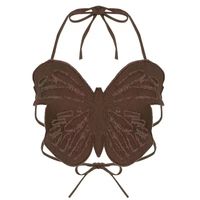 Women's Vest Tank Tops Backless Sexy Streetwear Butterfly main image 3