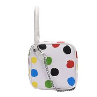 Women's Medium Pu Leather Round Dots Streetwear Zipper Square Bag main image 4