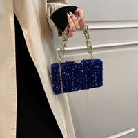 Women's Small Sequin Sequins Elegant Lock Clasp Square Bag main image 5