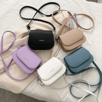 Women's Mini Pu Leather Solid Color Basic Cloud Shape Zipper Shoulder Bag main image video
