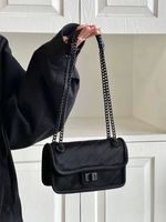 Women's Small Pu Leather Argyle Elegant Square Lock Clasp Crossbody Bag sku image 1