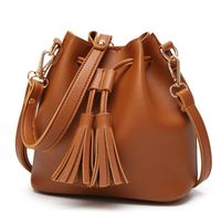 Women's Small Pu Leather Solid Color Streetwear Magnetic Buckle Bucket Bag main image 4
