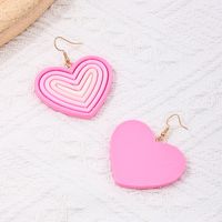 1 Pair Sweet Heart Shape Arylic Drop Earrings main image 7