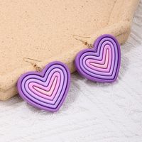 1 Pair Sweet Heart Shape Arylic Drop Earrings main image 10