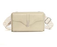 Women's Small Pu Leather Color Block Elegant Flip Cover Square Bag sku image 5