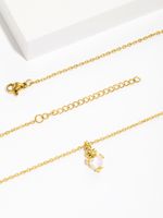 Copper 18K Gold Plated IG Style Crown Perfume Bottle Inlay Zircon Pendant Necklace main image 7