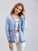 Women's Casual Star Rib-knit Single Breasted Cardigan Sweater main image 6