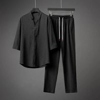 Men's Solid Color Pants Sets Men's Clothing main image 3