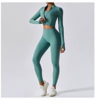Simple Style Solid Color Nylon Spandex Standing Collar Tracksuits 3 Piece Sets main image 4