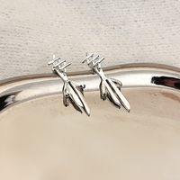 1 Pair Sweet Bow Knot Plating Alloy Drop Earrings main image 5