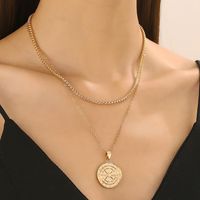 IG Style Compass Alloy Plating Unisex Pendant Necklace main image 1