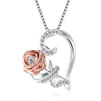 Copper IG Style Flower Pendant Necklace sku image 3