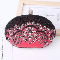 Women's ABS PC Color Block Elegant Oval Lock Clasp Dome Bag main image 4