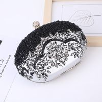 Women's ABS PC Color Block Elegant Oval Lock Clasp Dome Bag main image 3