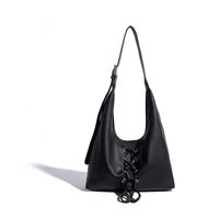 Women's Medium Pu Leather Solid Color Streetwear Zipper Tote Bag sku image 1