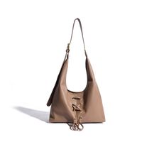 Women's Medium Pu Leather Solid Color Streetwear Zipper Tote Bag sku image 3