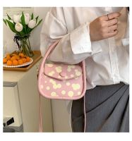 Women's Small Pu Leather Round Dots Streetwear Magnetic Buckle Handbag Crossbody Bag main image 3