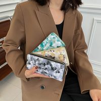 Frau Geometrisch Marmor Pu-Leder Reißverschluss Brieftaschen main image 1