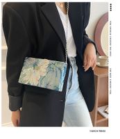 Women's Small Canvas Flower Streetwear Lock Clasp Crossbody Bag main image 5