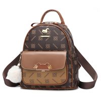 Cartoon Letter Daily Women's Backpack sku image 1