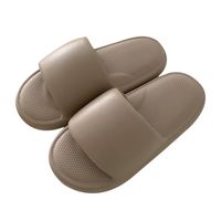 Women's Basic Solid Color Open Toe Slides Slippers main image 2