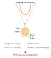 IG Style Compass Alloy Plating Unisex Pendant Necklace main image 2