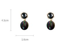 1 Par Retro Geométrico Personaje Animado Aleación Resina Diamante De Imitación Pendientes De Gota main image 2