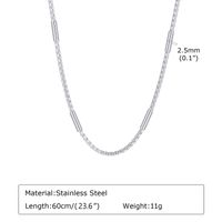 Simple Style Geometric 201 Stainless Steel Men's Necklace sku image 2