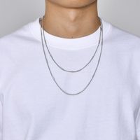 Simple Style Geometric 201 Stainless Steel Men's Necklace main image 1