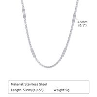 Simple Style Geometric 201 Stainless Steel Men's Necklace sku image 1