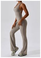 Simple Style Classic Style Solid Color Nylon U Neck Tracksuit Jumpsuits main image 2