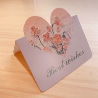 Simple Style Heart Shape Paper Daily Party Card sku image 8