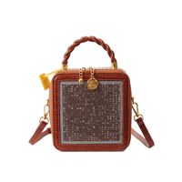 Women's Medium Pu Leather Geometric Solid Color Streetwear Zipper Handbag sku image 2