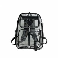 Waterproof Solid Color Casual School Daily School Backpack main image 4