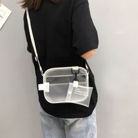 Women's Small PVC Solid Color Streetwear Zipper Jelly Bag main image 2