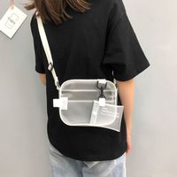 Women's Small PVC Solid Color Streetwear Zipper Jelly Bag main image 3