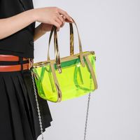 Women's Medium PVC Solid Color Elegant Zipper Underarm Bag main image 4