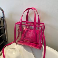 Women's Medium Pu Leather Solid Color Basic Magnetic Buckle Handbag main image 3