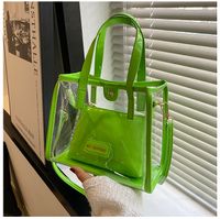 Women's Medium Pu Leather Solid Color Basic Magnetic Buckle Handbag sku image 3